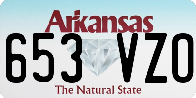 AR license plate 653VZO