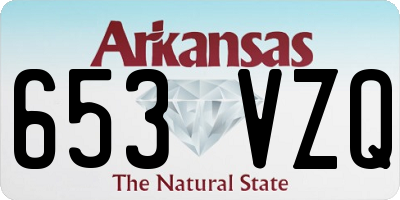 AR license plate 653VZQ