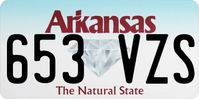 AR license plate 653VZS