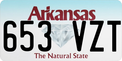 AR license plate 653VZT