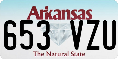 AR license plate 653VZU