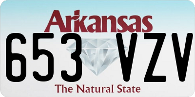 AR license plate 653VZV
