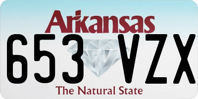 AR license plate 653VZX