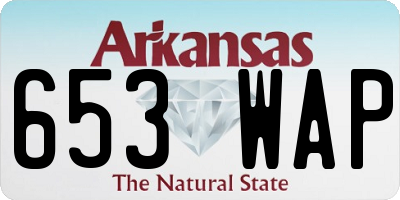 AR license plate 653WAP