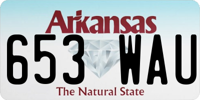 AR license plate 653WAU