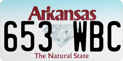 AR license plate 653WBC