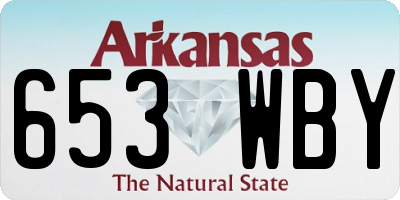 AR license plate 653WBY
