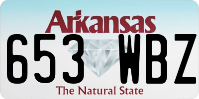 AR license plate 653WBZ
