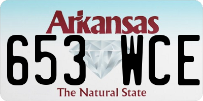 AR license plate 653WCE