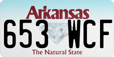 AR license plate 653WCF