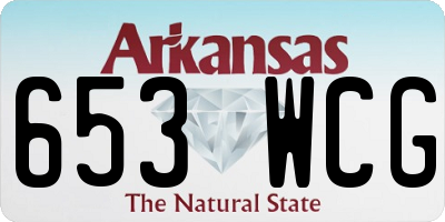 AR license plate 653WCG