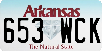 AR license plate 653WCK