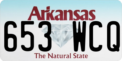 AR license plate 653WCQ