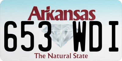 AR license plate 653WDI