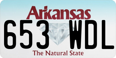 AR license plate 653WDL