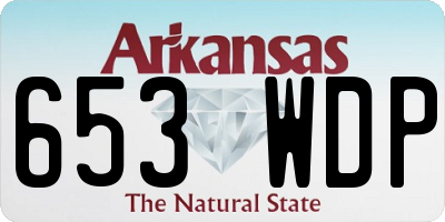 AR license plate 653WDP
