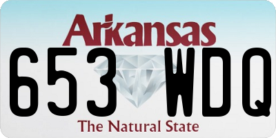 AR license plate 653WDQ
