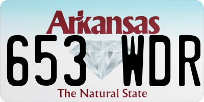 AR license plate 653WDR