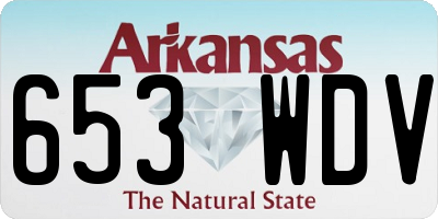 AR license plate 653WDV