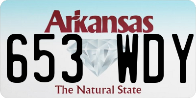 AR license plate 653WDY
