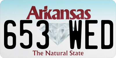 AR license plate 653WED