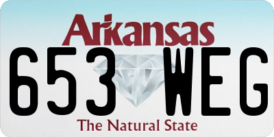 AR license plate 653WEG