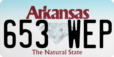 AR license plate 653WEP