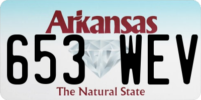 AR license plate 653WEV