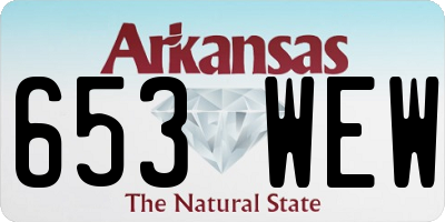 AR license plate 653WEW