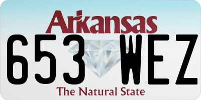 AR license plate 653WEZ