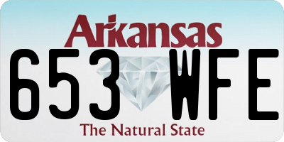 AR license plate 653WFE