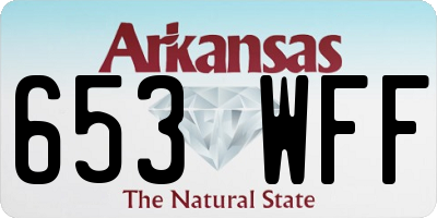 AR license plate 653WFF