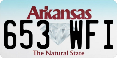 AR license plate 653WFI