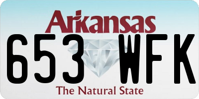AR license plate 653WFK