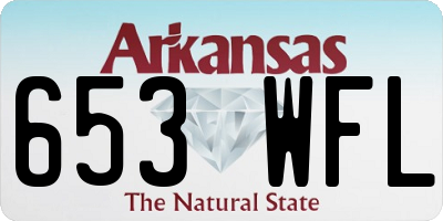 AR license plate 653WFL