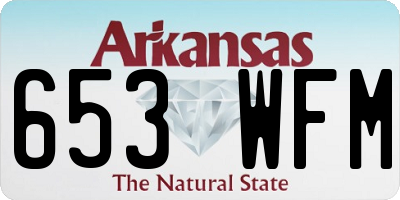 AR license plate 653WFM