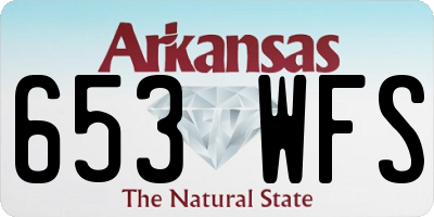 AR license plate 653WFS