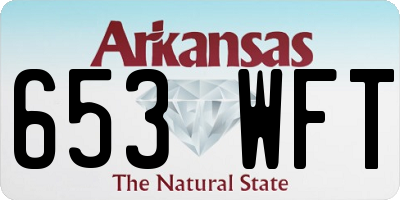 AR license plate 653WFT
