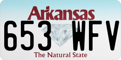 AR license plate 653WFV