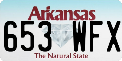 AR license plate 653WFX