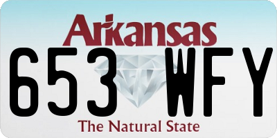 AR license plate 653WFY