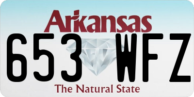 AR license plate 653WFZ