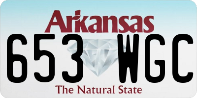 AR license plate 653WGC