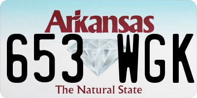 AR license plate 653WGK