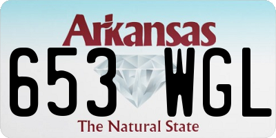 AR license plate 653WGL