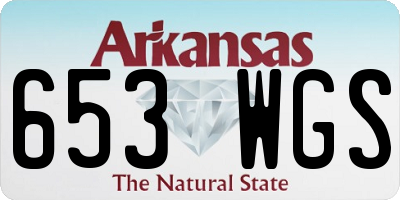 AR license plate 653WGS