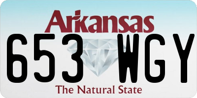 AR license plate 653WGY