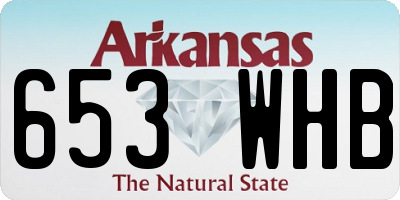 AR license plate 653WHB