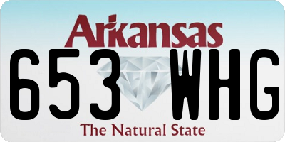 AR license plate 653WHG