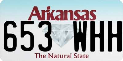 AR license plate 653WHH